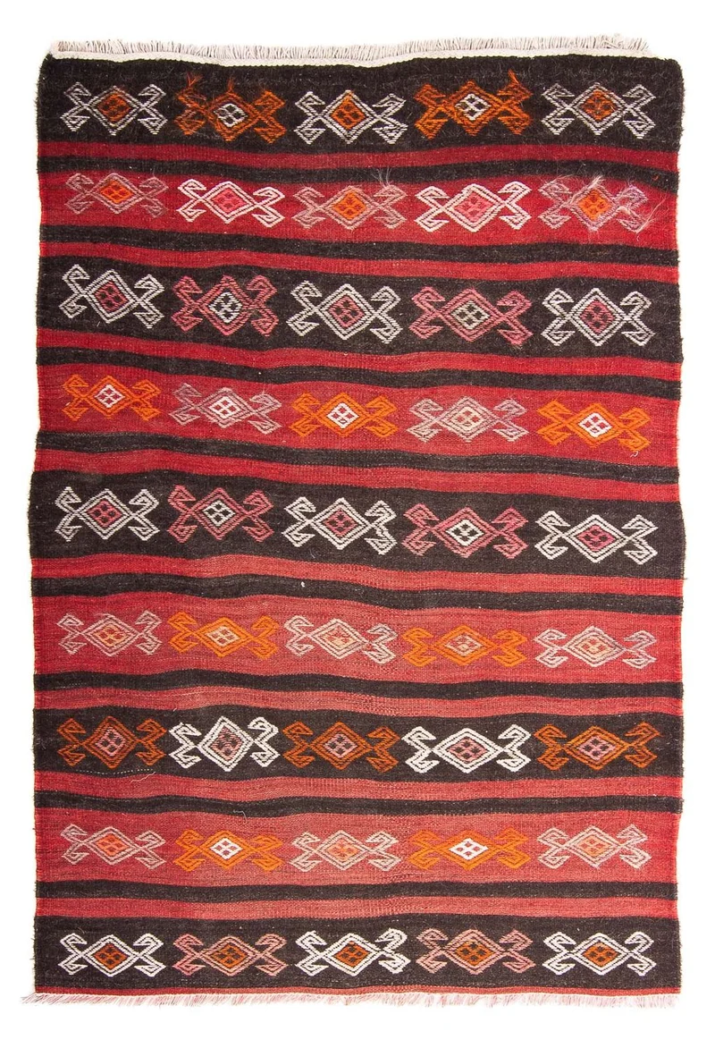 Kelim Teppich - Old 115 x 160 cm - mehrfarbig