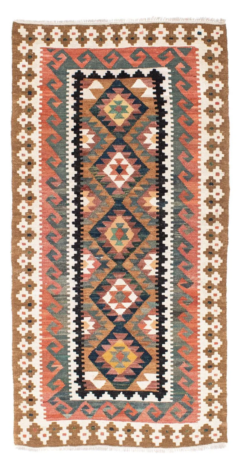 Kelim Teppich - Oriental 101 x 200 cm - hellbraun