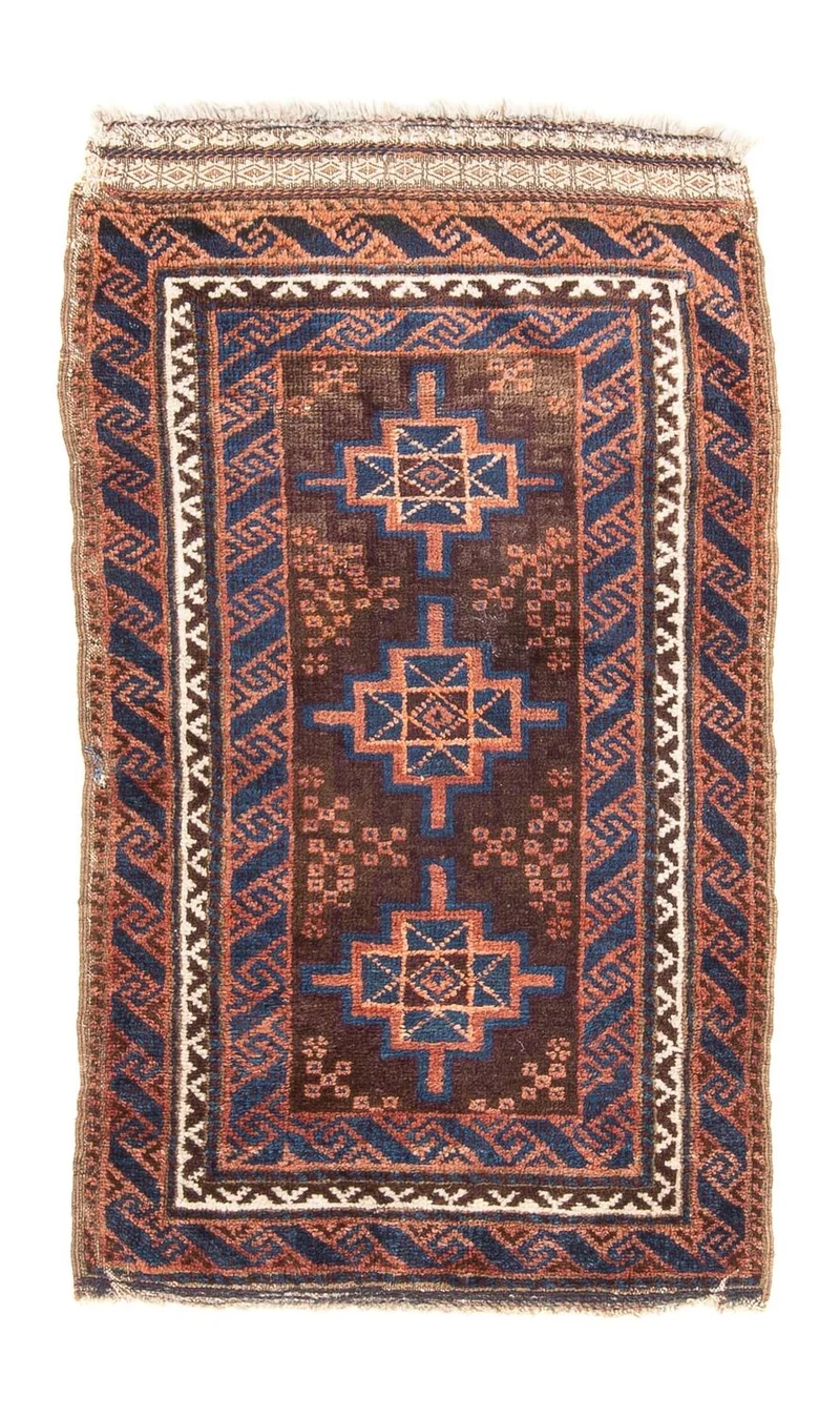 Belutsch Teppich - 58 x 103 cm - braun
