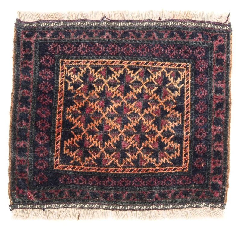 Belutsch Teppich rechteckig - 60 x 70 cm - mehrfarbig