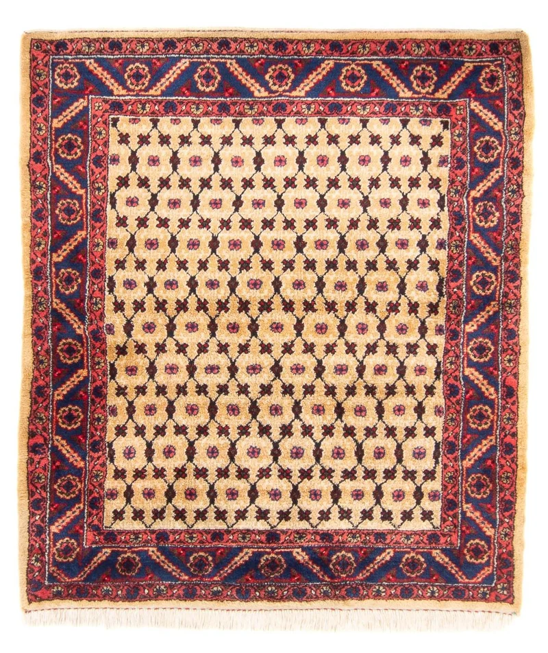 Perserteppich - Nomadic quadratisch - 131 x 147 cm - beige