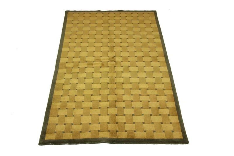 Nepal Teppich 155 x 245 cm - gold