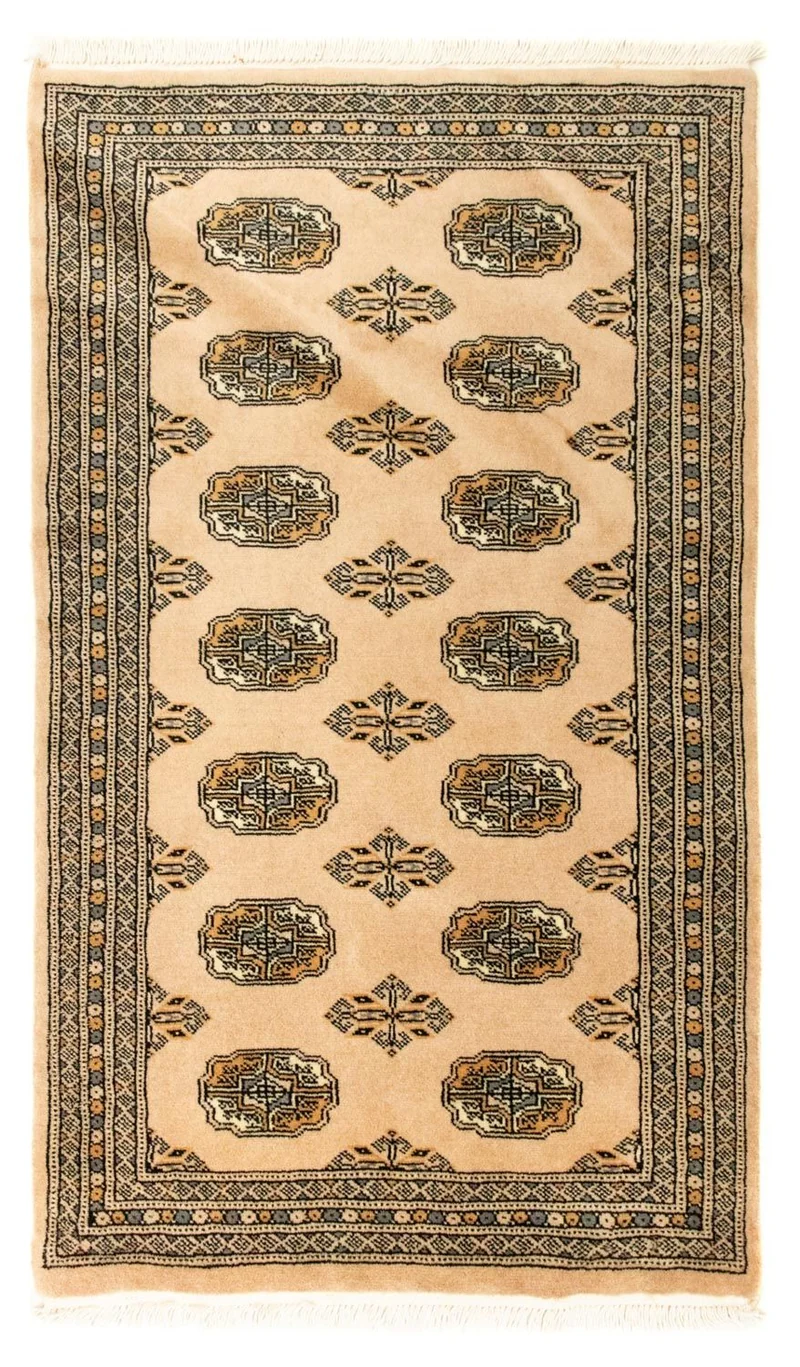 Afghan Teppich - Buchara 77 x 130 cm - beige