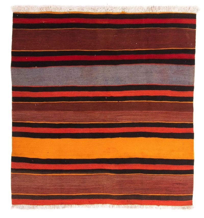 Kelim Teppich - Old 135 x 150 cm - mehrfarbig