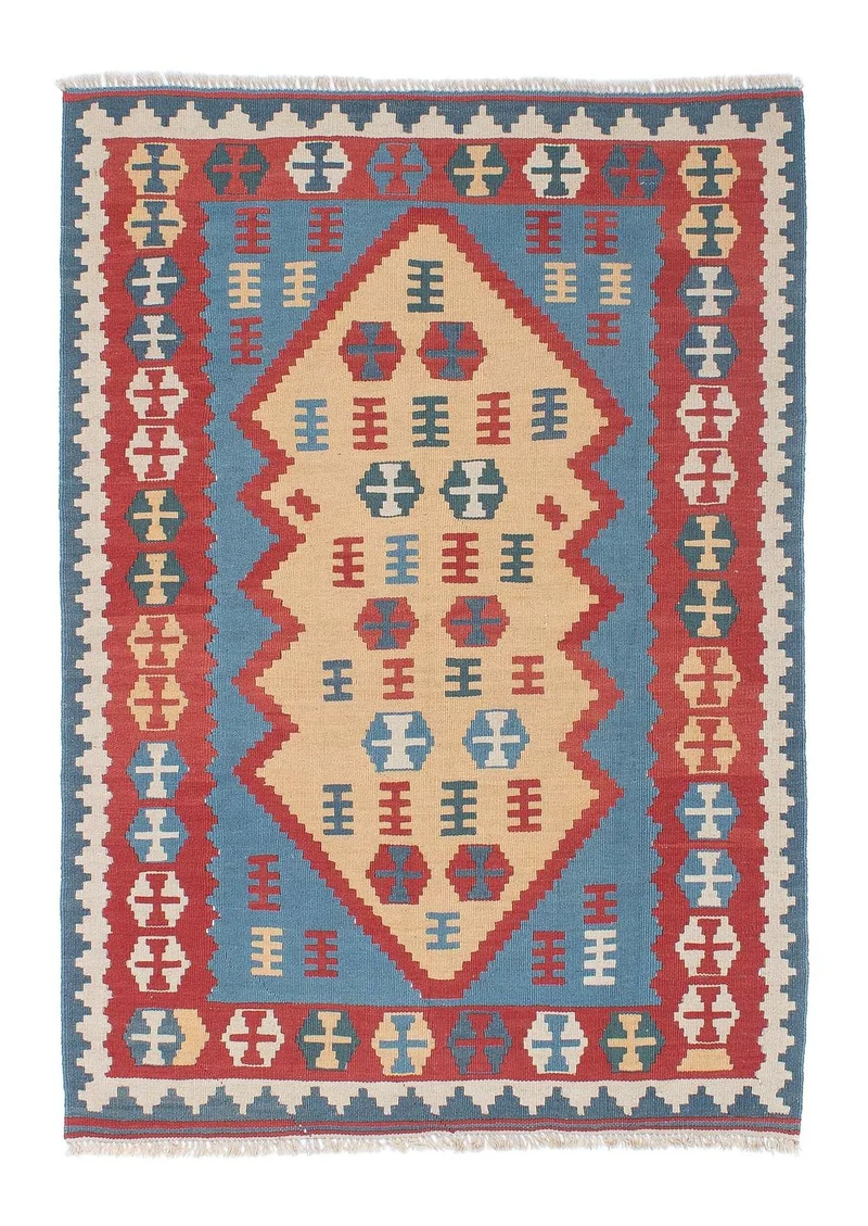 Kelim Teppich - Oriental 118 x 168 cm - mehrfarbig