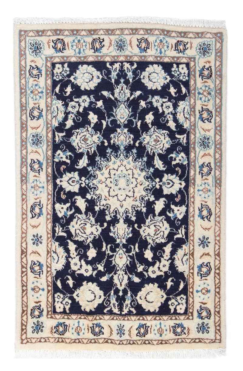 Perserteppich - Nain 55 x 85 cm - dunkelblau