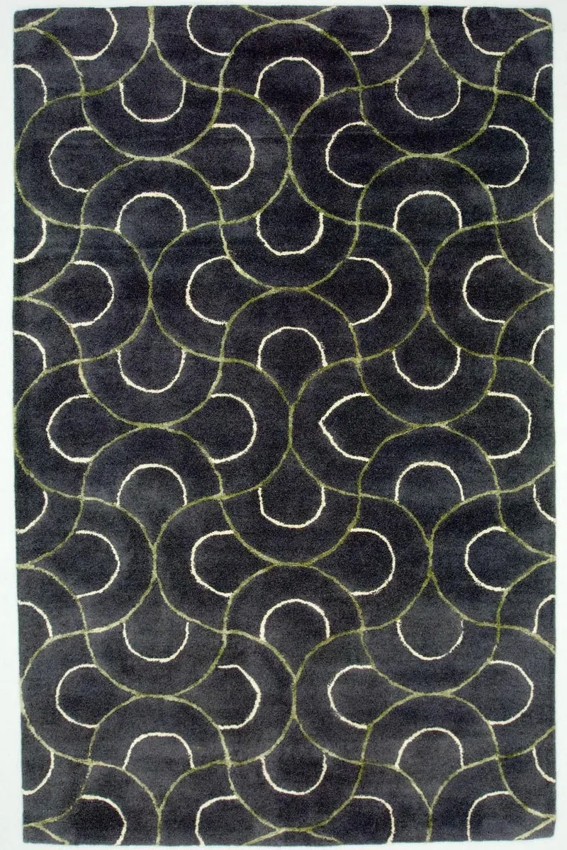 Designer Teppich 152 x 242 cm Wohnzimmer Teppich