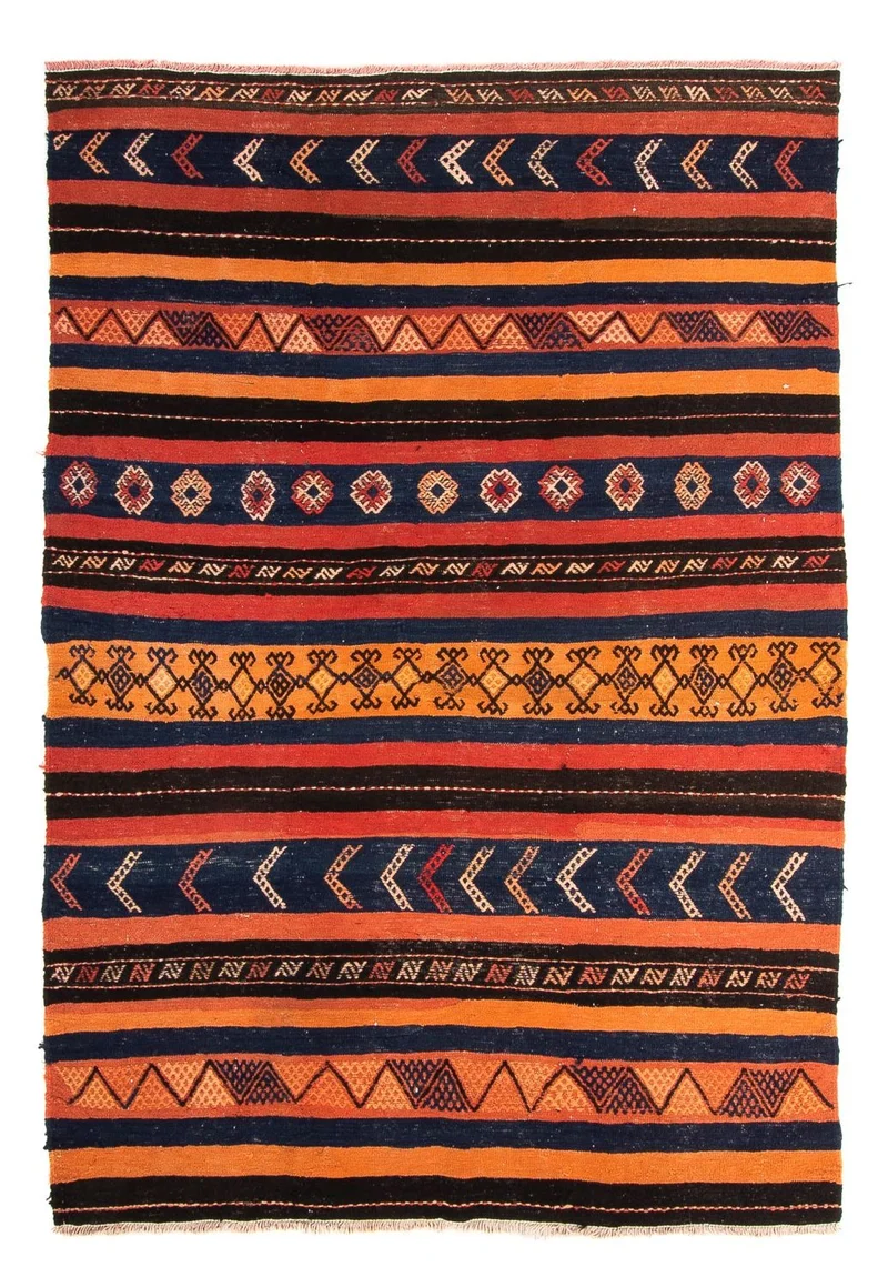 Kelim Teppich - Old 150 x 200 cm - mehrfarbig