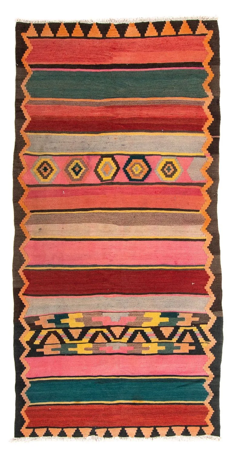 Kelim Teppich - Old 120 x 250 cm - mehrfarbig