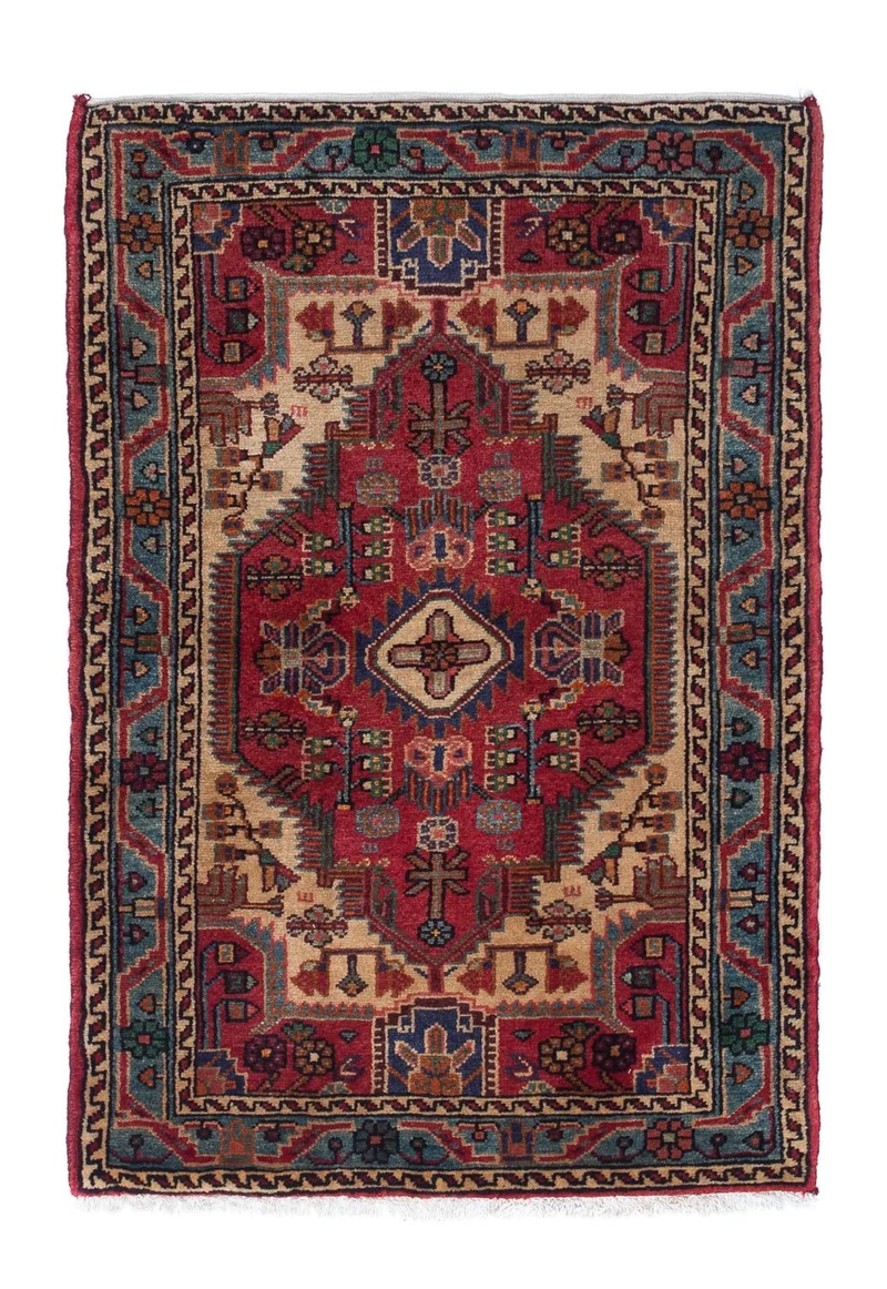 Perserteppich - Nomadic 83 x 125 cm - dunkelrot