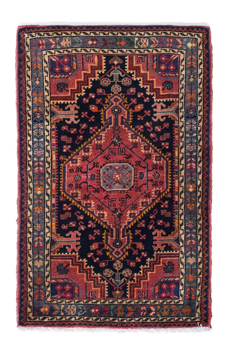 Perserteppich - Nomadic 86 x 128 cm - dunkelblau