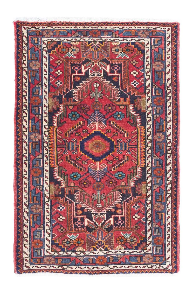 Perserteppich - Nomadic 86 x 127 cm - rot
