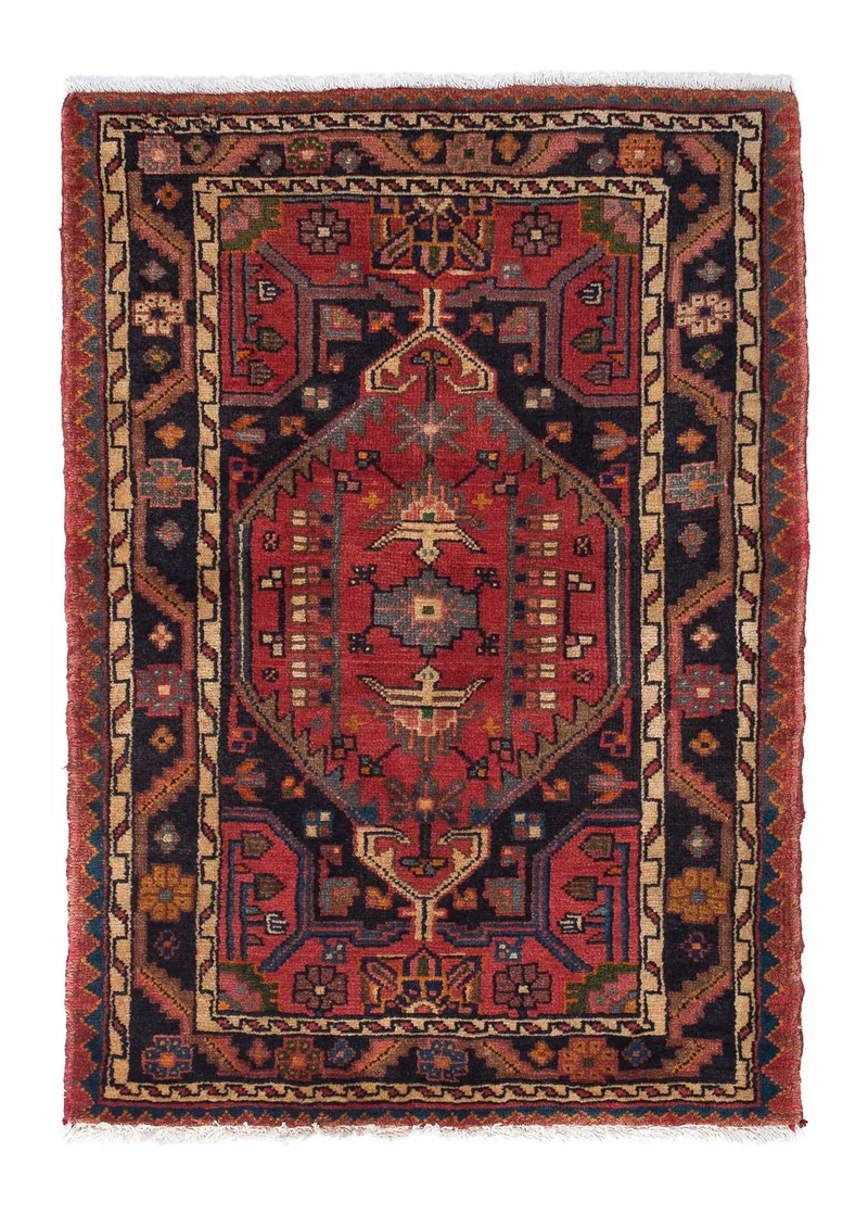 Perserteppich - Nomadic 85 x 120 cm - dunkelrot