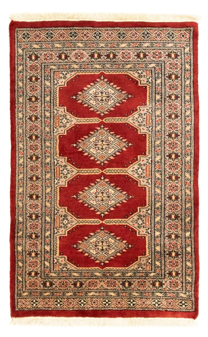 Afghan Teppich - Buchara 78 x 123 cm - rot