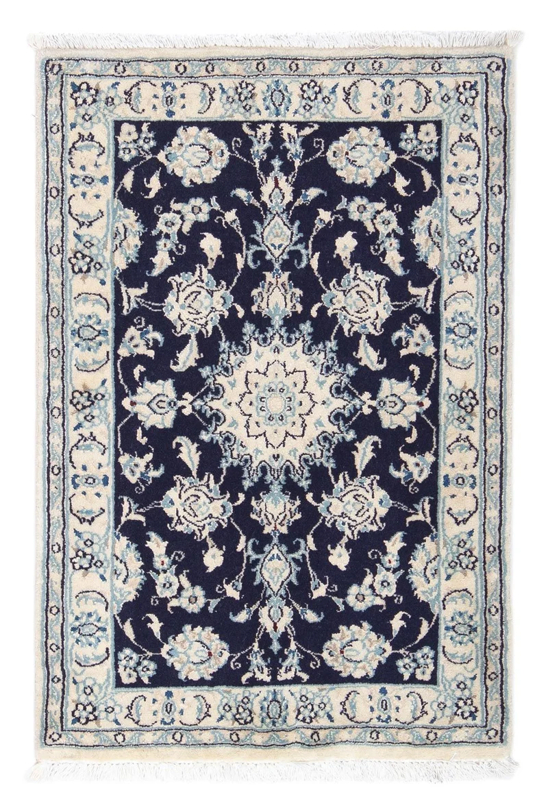 Perserteppich - Nain - Royal 60 x 90 cm - dunkelblau