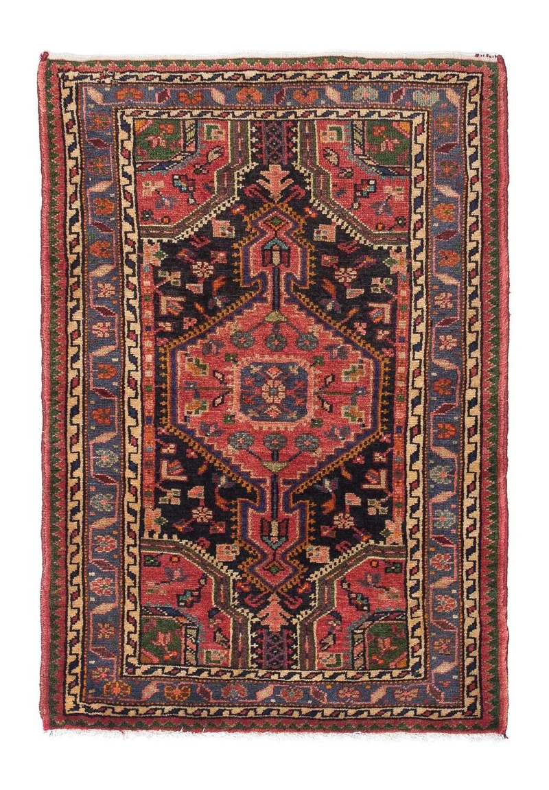 Perserteppich - Nomadic 82 x 122 cm - hellrot