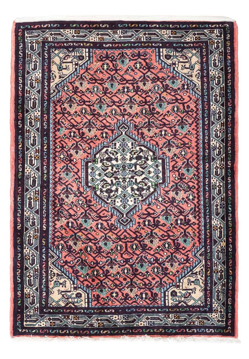 Perserteppich - Nomadic 85 x 118 cm - hellrot