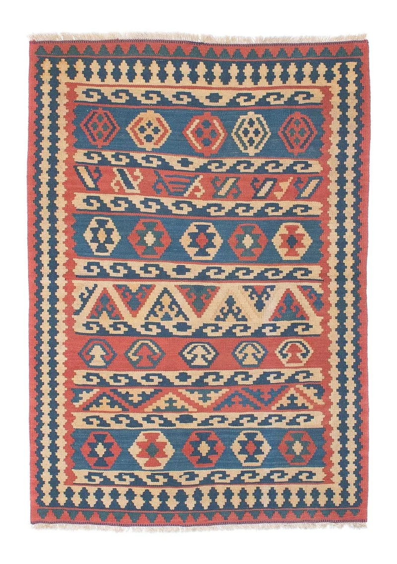 Kelim Teppich - Oriental 112 x 168 cm - mehrfarbig