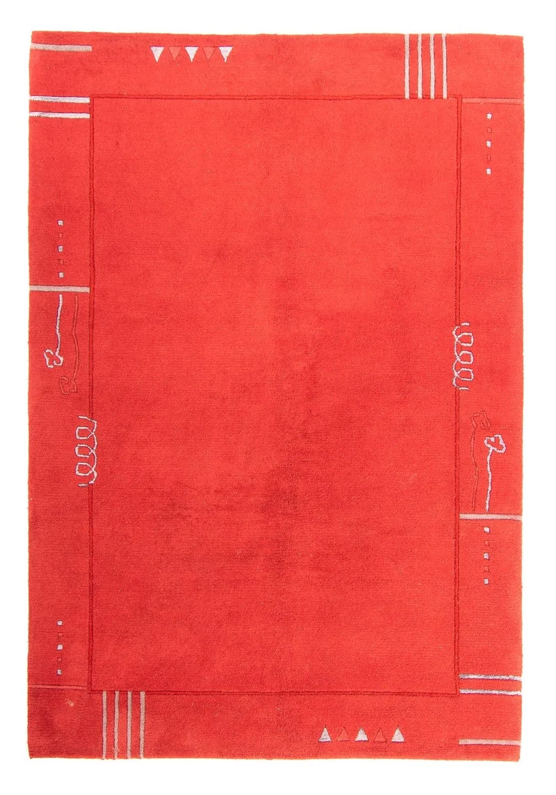 Nepal Teppich 162 x 228 cm - rot