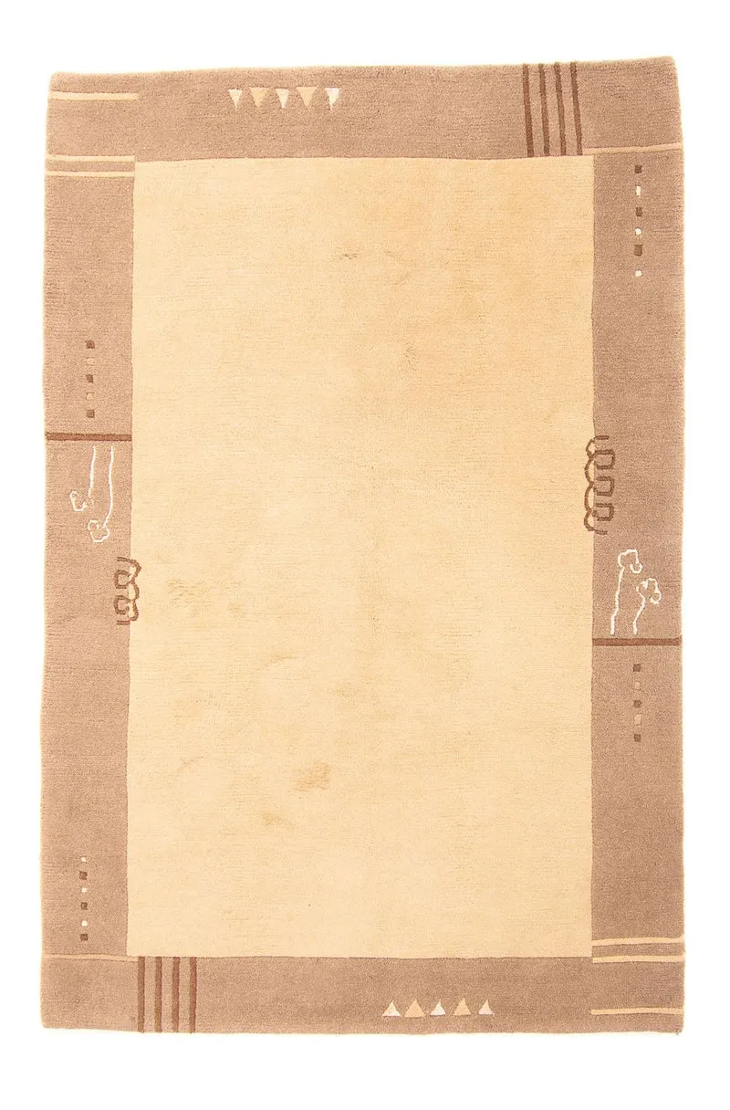 Nepal Teppich 160 x 230 cm - hellbraun