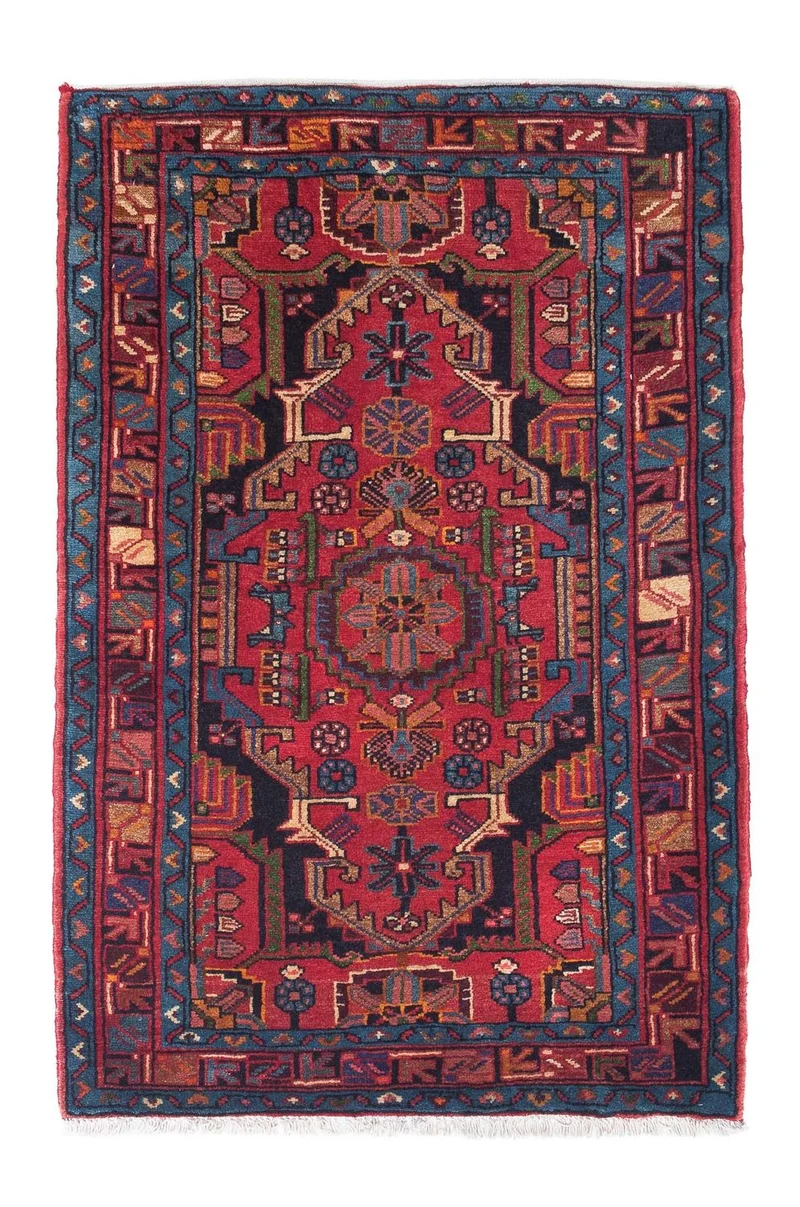 Perserteppich - Nomadic 83 x 126 cm - rot
