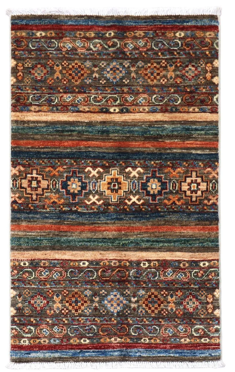 Ziegler Teppich 63 x 99 cm - mehrfarbig
