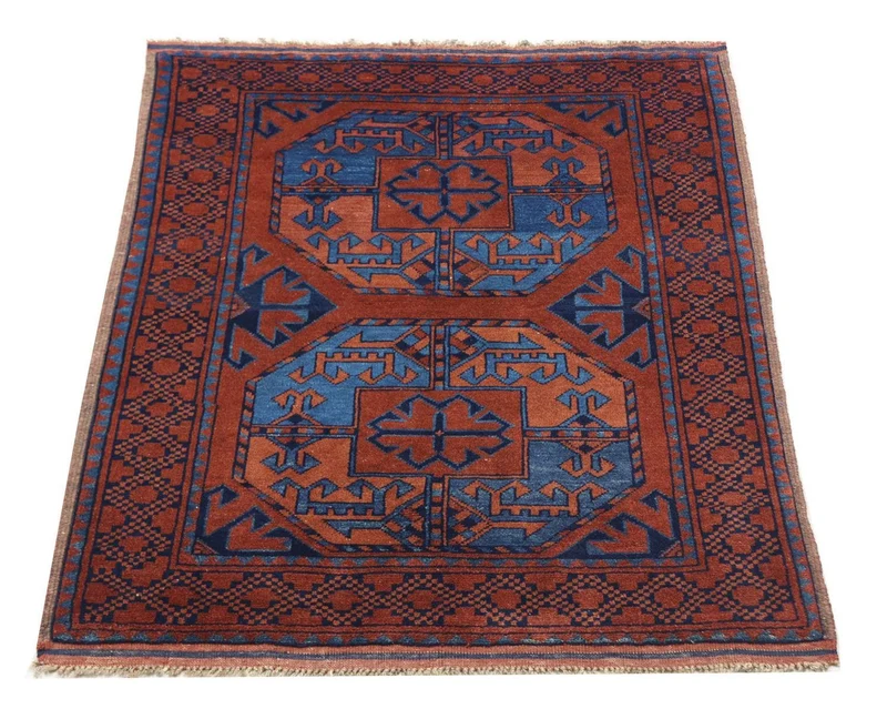 Afghan Teppich 90 x 124 cm - rot