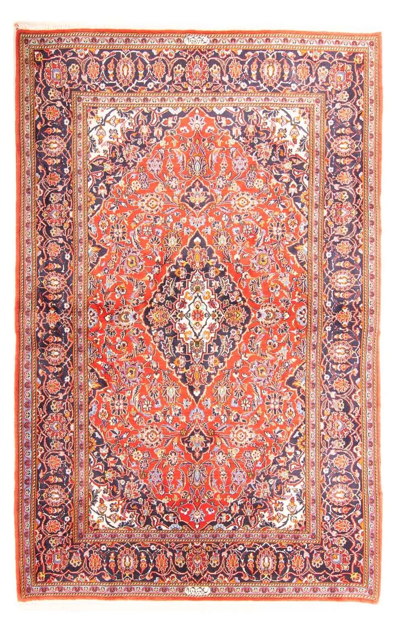 Perserteppich - Keshan 139 x 217 cm - hellrot