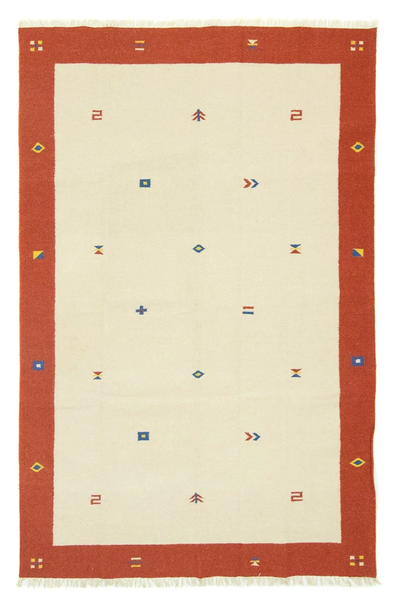Kelim Teppich - Trendy 200 x 300 cm - beige