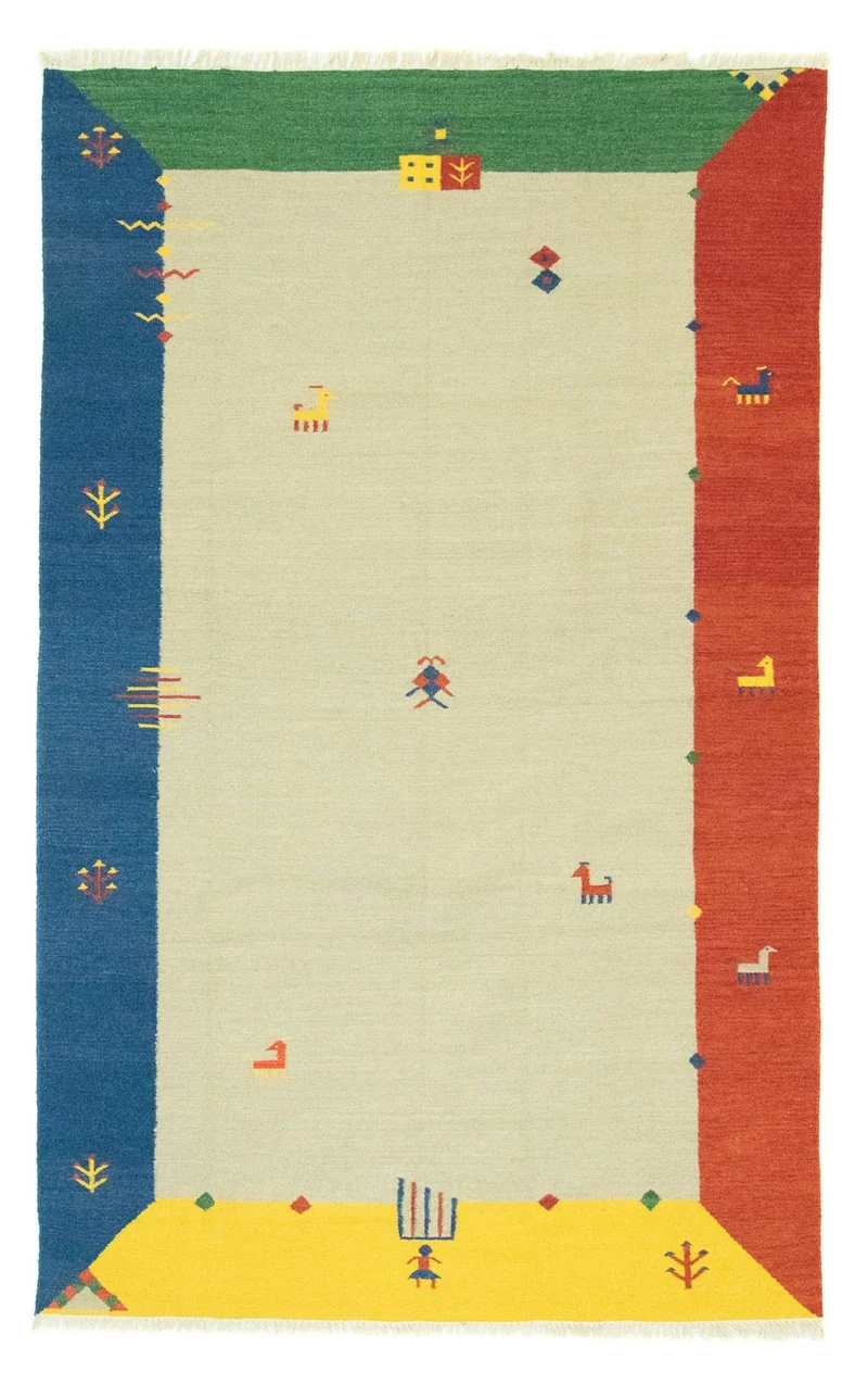 Kelim Teppich - Trendy 200 x 300 cm - beige