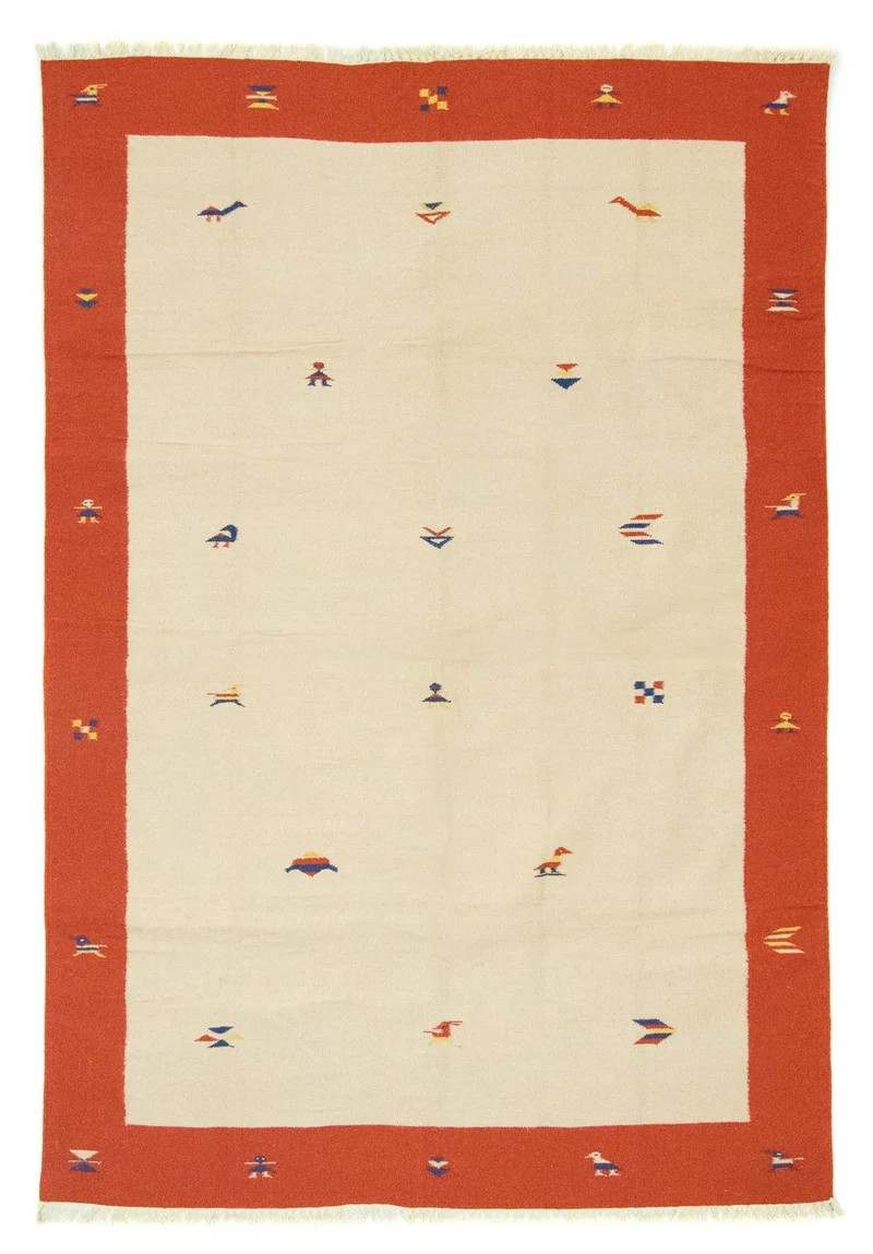 Kelim Teppich - Trendy 200 x 300 cm - beige