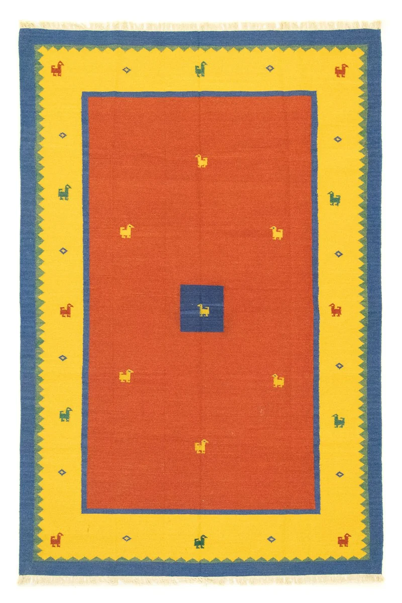 Kelim Teppich - Trendy 200 x 300 cm - orange