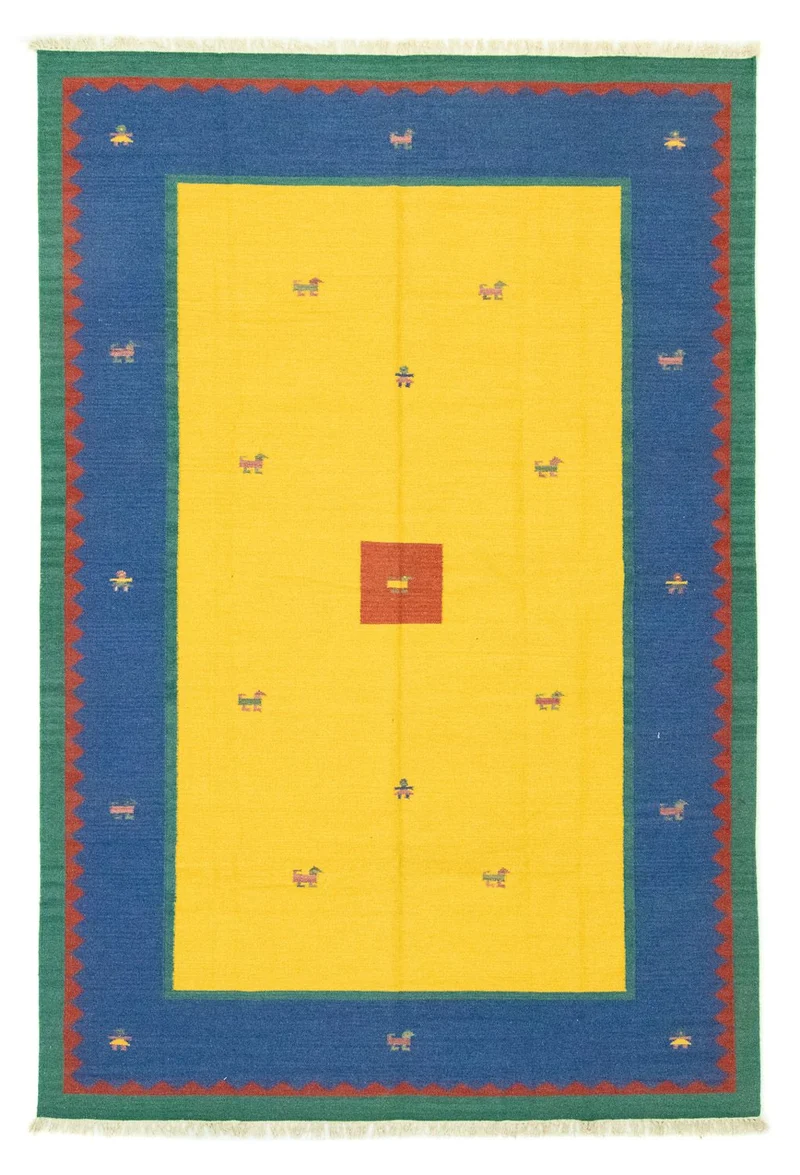 Kelim Teppich - Trendy 200 x 300 cm - gelb