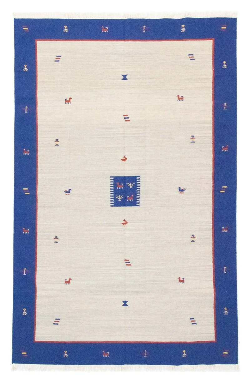 Kelim Teppich - Trendy 200 x 300 cm - beige