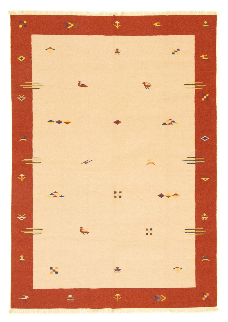Kelim Teppich - Trendy 200 x 300 cm - beige