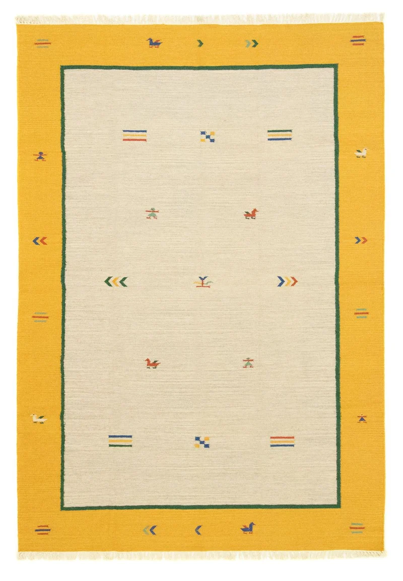 Kelim Teppich - Trendy 200 x 300 cm - beige