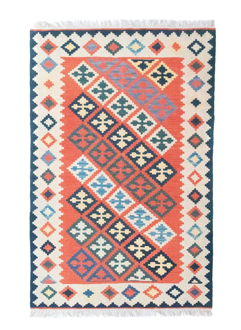 Kelim Teppich - Splash 120 x 186 cm - rot