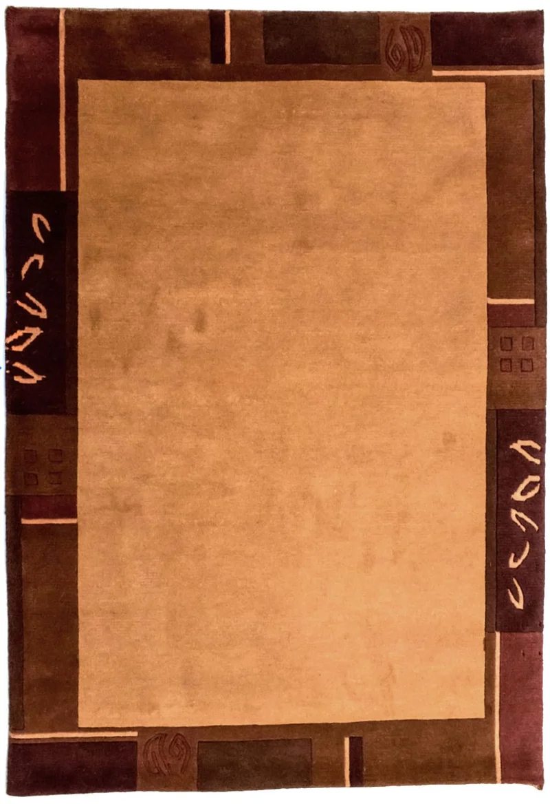 Nepal Teppich 146 x 201 cm - orange