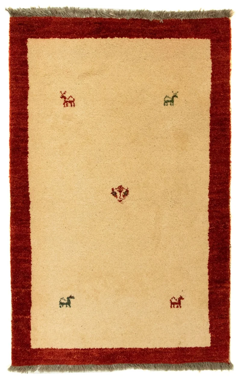 Gabbeh Teppich - Perser 83 x 125 cm - beige