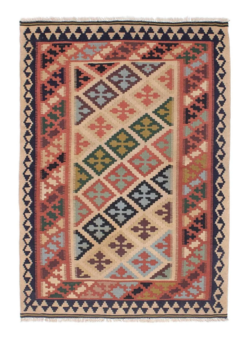 Kelim Teppich - Oriental 110 x 158 cm - mehrfarbig