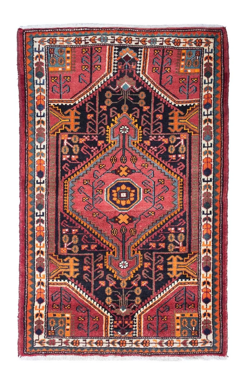 Perserteppich - Nomadic 90 x 142 cm - hellrot