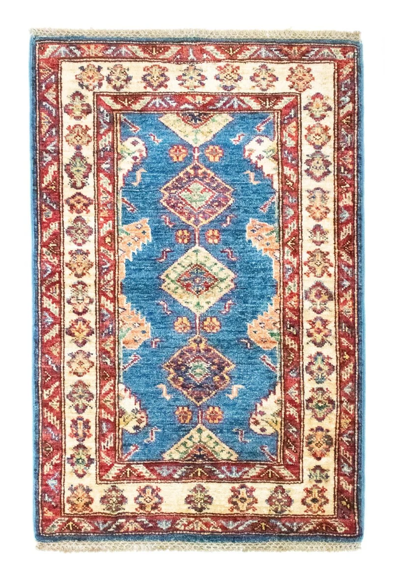 Ziegler Teppich - Kazak 65 x 97 cm - blau