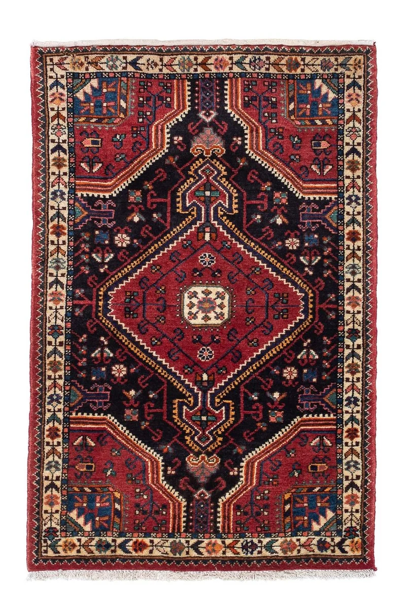 Perserteppich - Nomadic 78 x 122 cm - dunkelblau