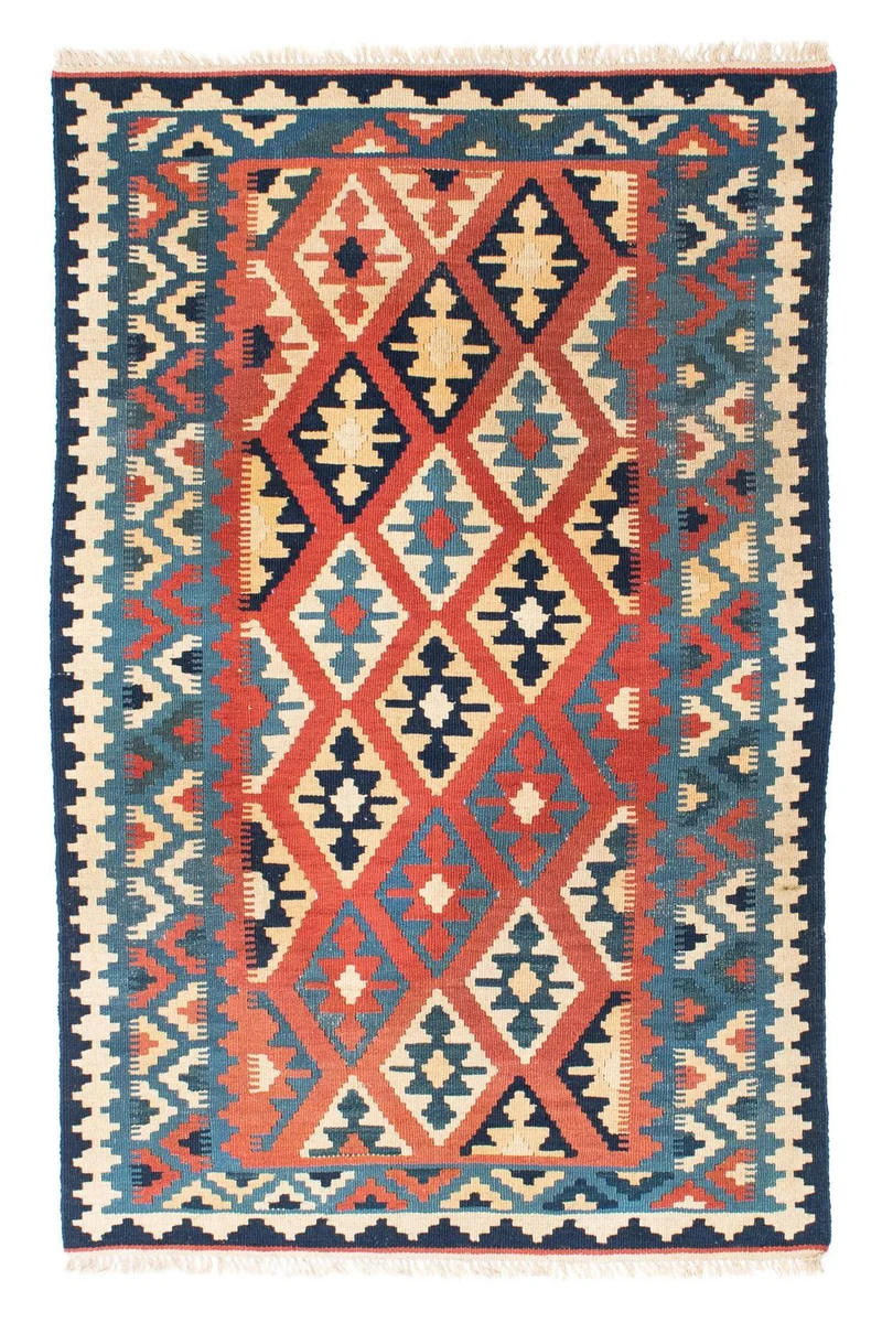 Kelim Teppich - Oriental 102 x 165 cm - rot