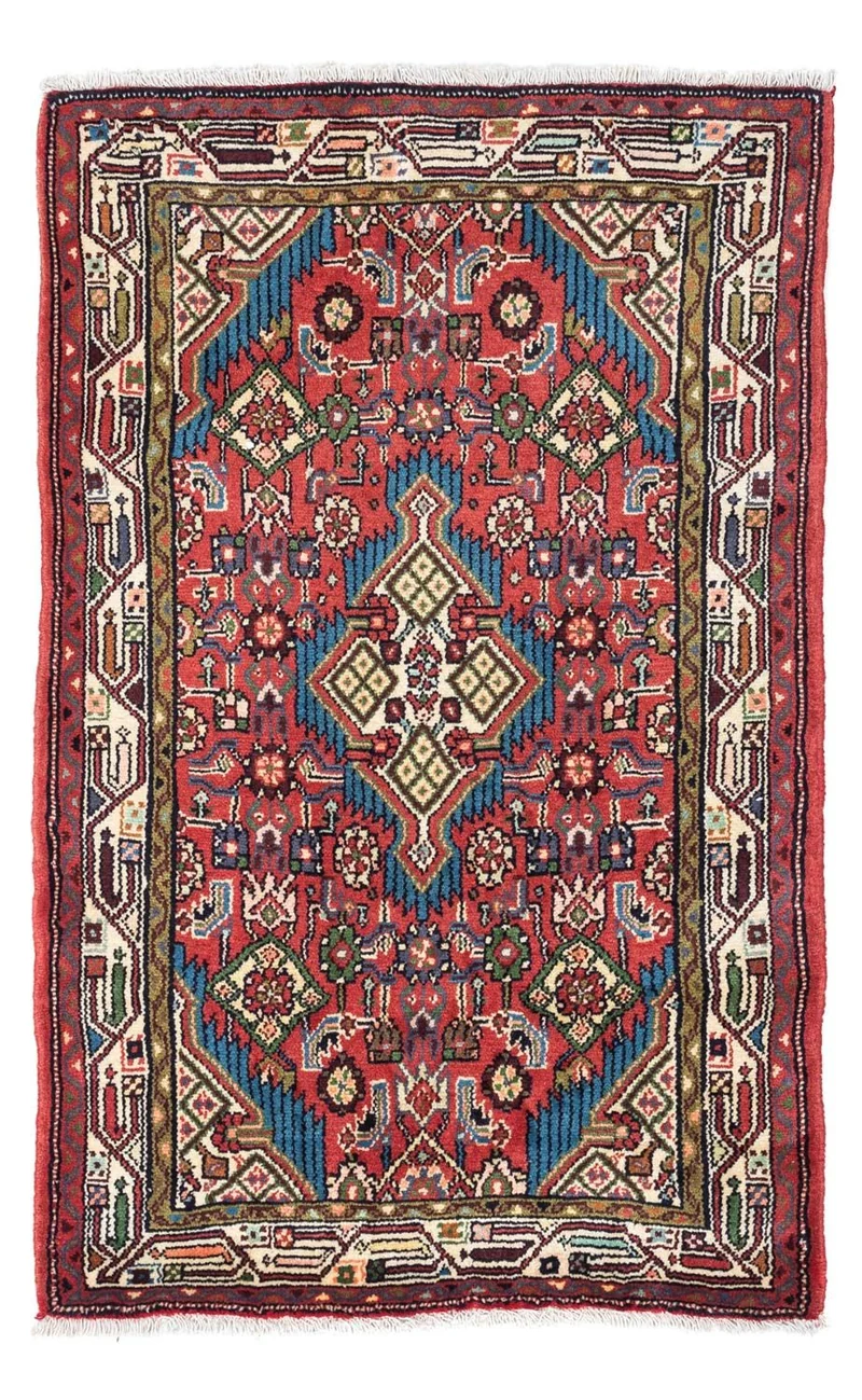 Perserteppich - Nomadic 80 x 128 cm - hellrot