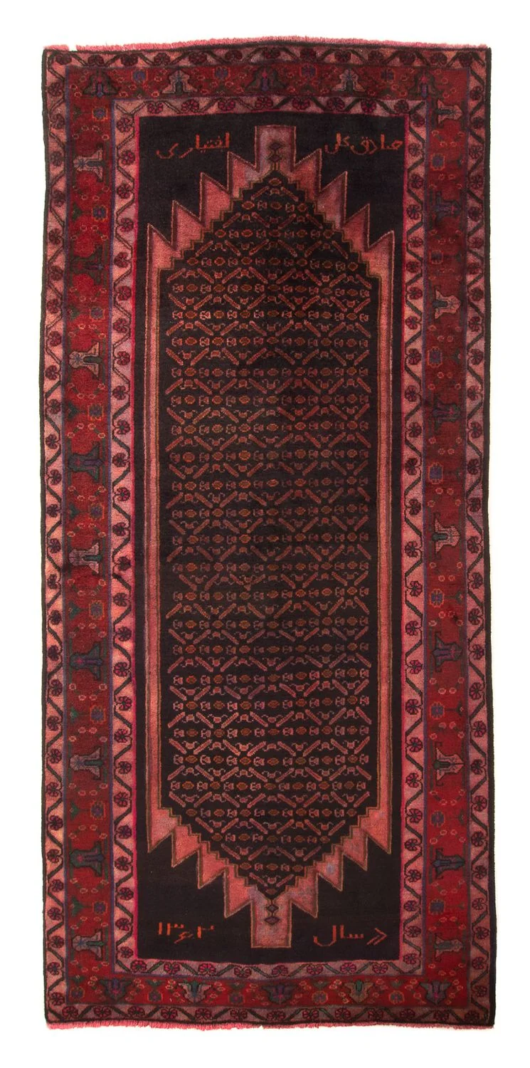 Orientteppich 155 x 300 cm - dunkelrot