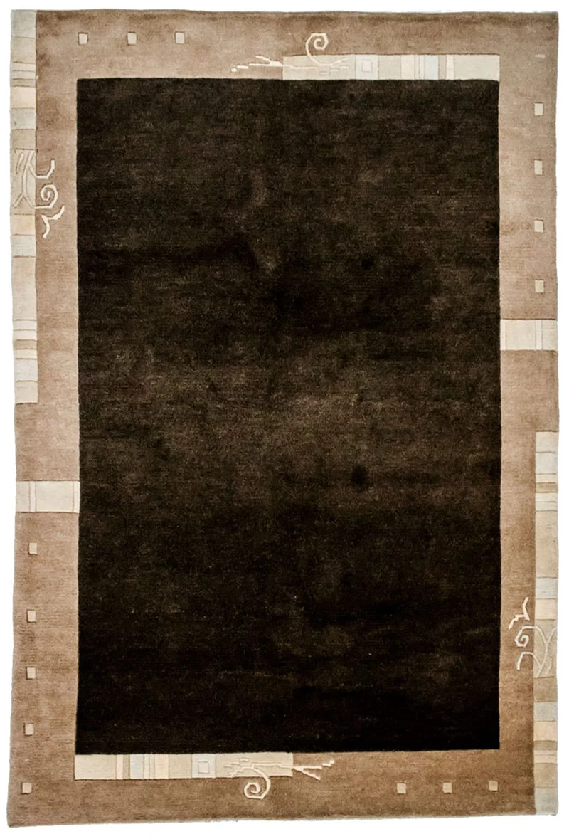 Nepal Teppich 141 x 201 cm - braun