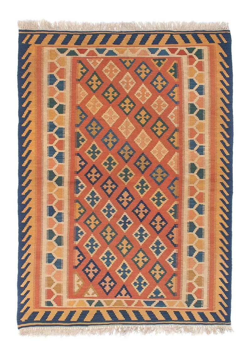 Kelim Teppich - Oriental 108 x 155 cm - mehrfarbig