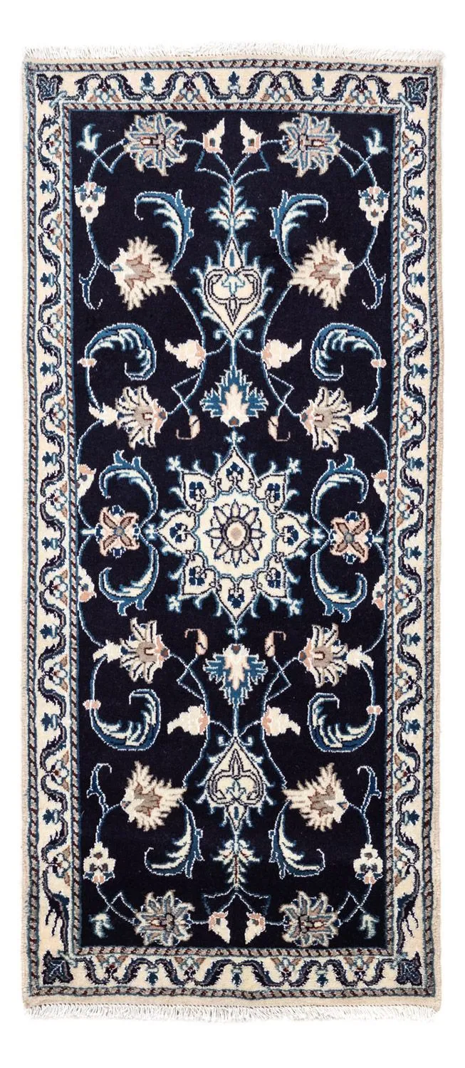 Perserteppich - Nain 70 x 143 cm - dunkelblau