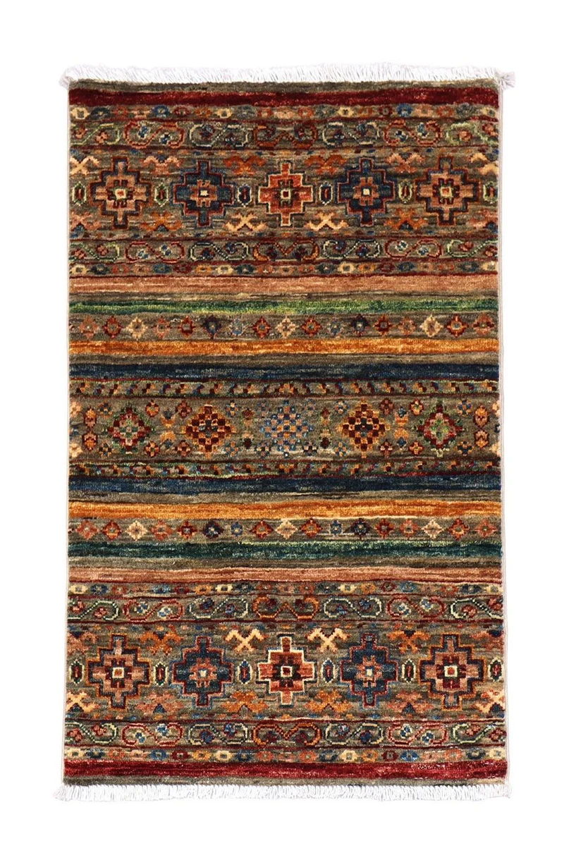 Ziegler Teppich 62 x 100 cm - mehrfarbig